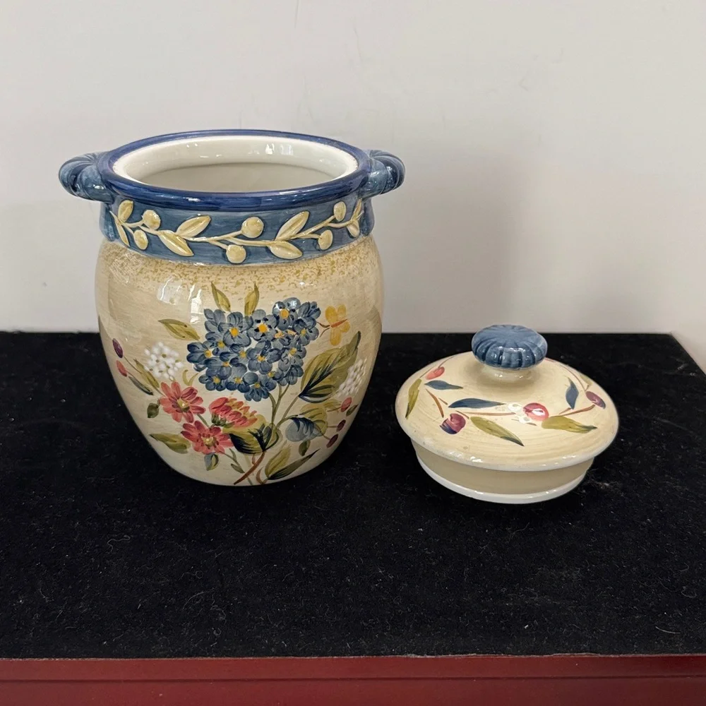 Certified International - Flora by Pamela Gladding -Kitchen Canister - 7”